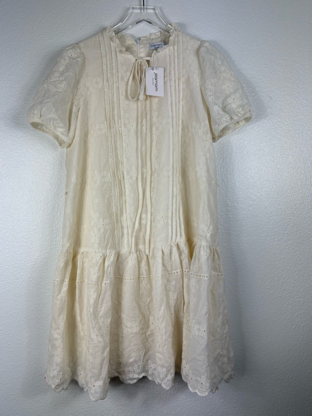 Korean Brand Eyelet Midi Dress
